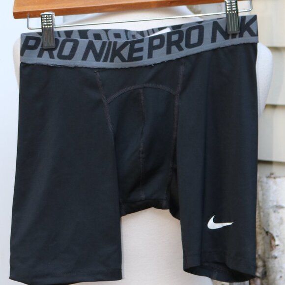 Nike Pro Hyperstrong Black Grey Football Compression Shirt w Pads Sz MEDIUM - Picture 12 of 12